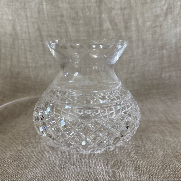 Galway Claddagh Ring Etched Hands crystal candle globe - Picture 5 of 13